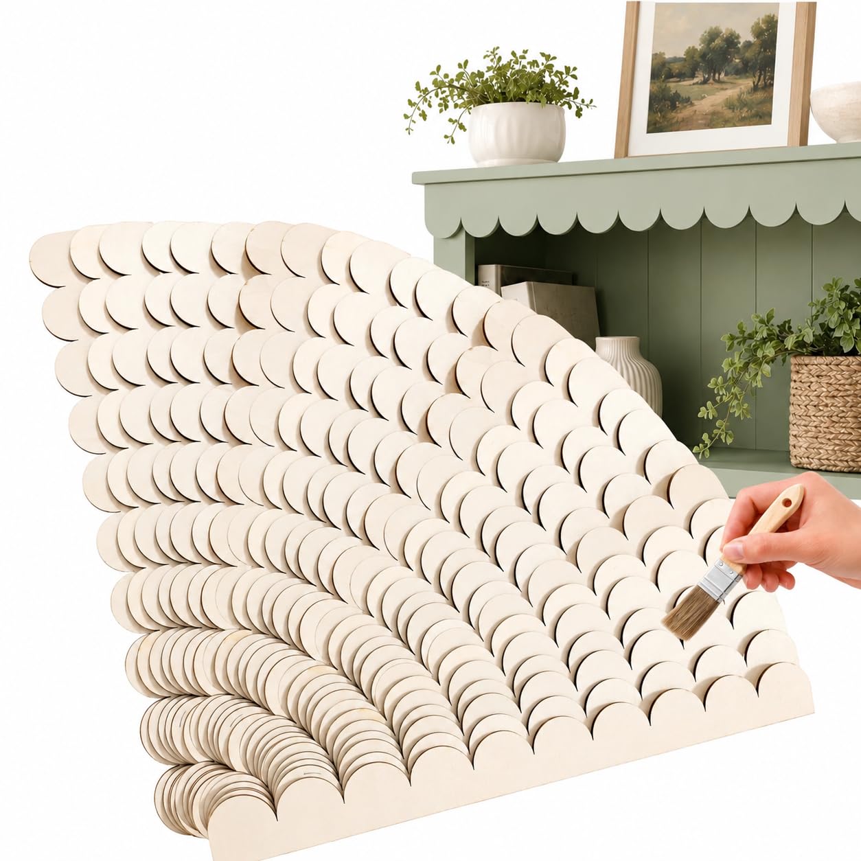 Home Decor Wall Molding - 12 pezzi di cornice in legno