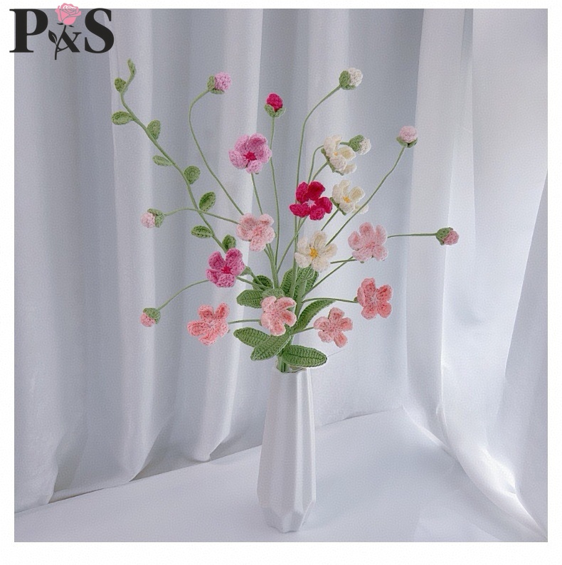 Home Decor Tulip - Fiore all'uncinetto fatto a mano Androsace