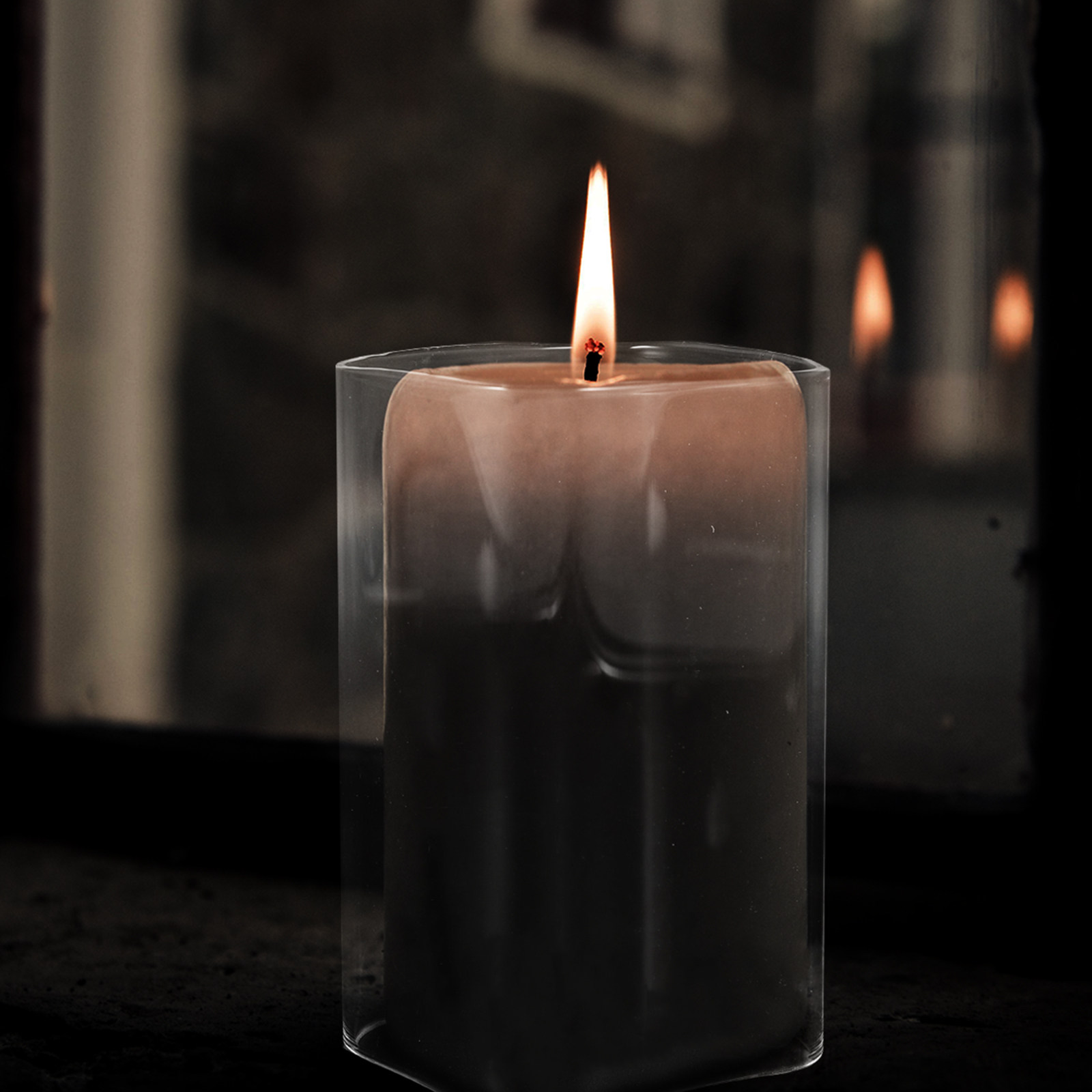 Home Decor Youtube - Portacandela in Vetro Trasparente, Design Elegante