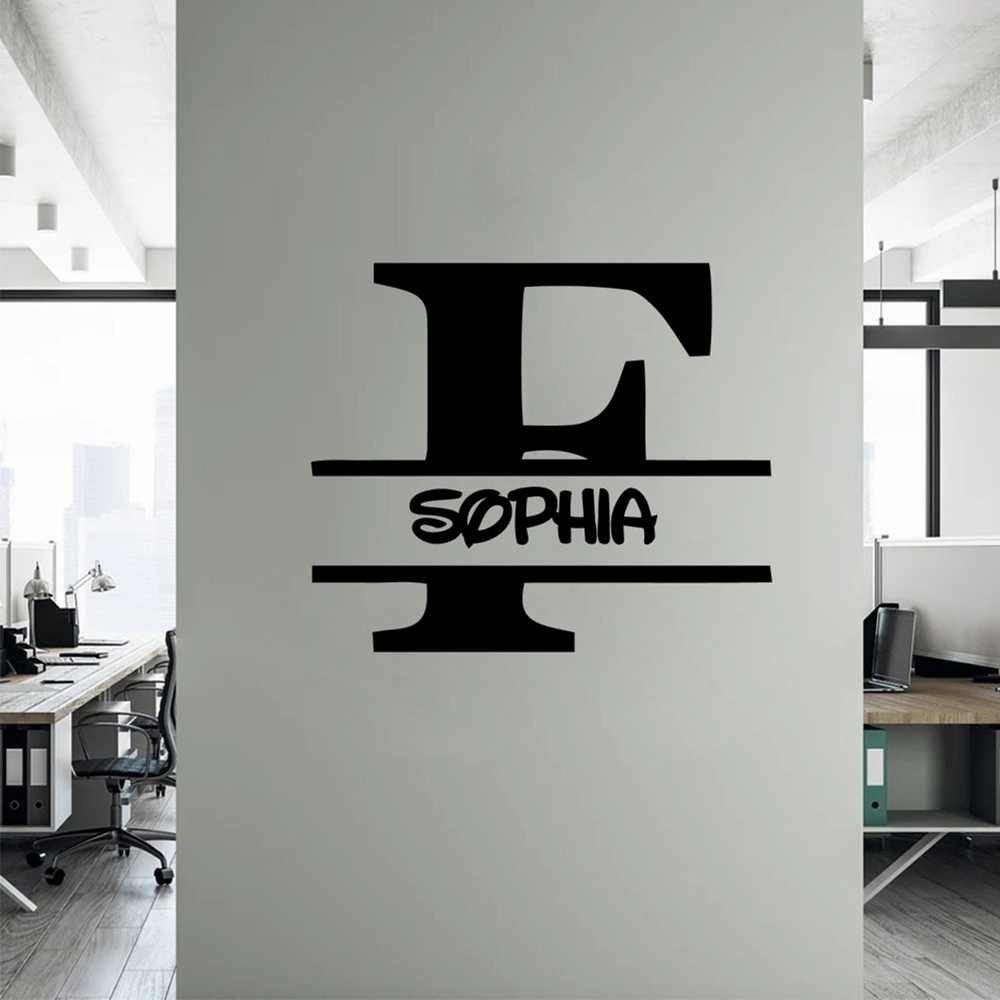 Home Decor Wall Stickers - 1PC Adesivi murali romantici con lettera
