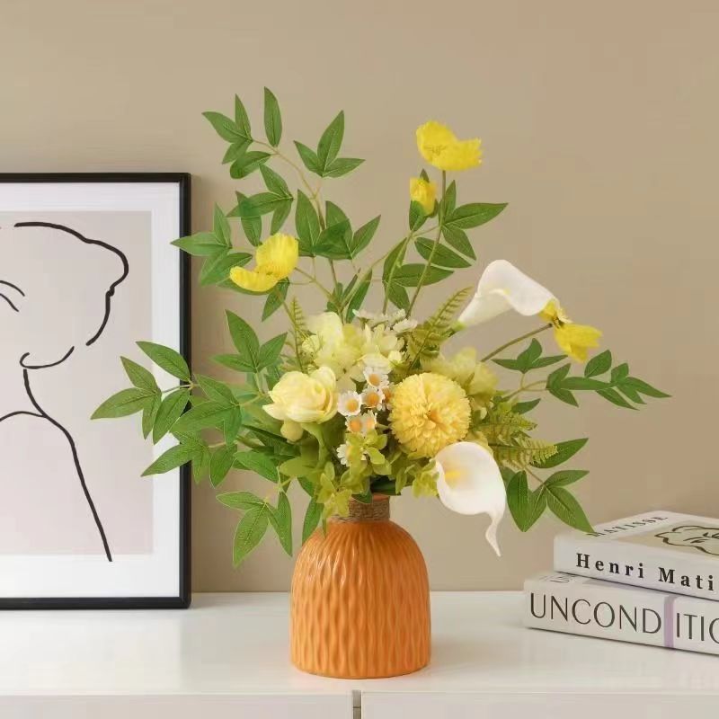 Home Decor Lighting - Ornamento artistico di fiori artificiali in