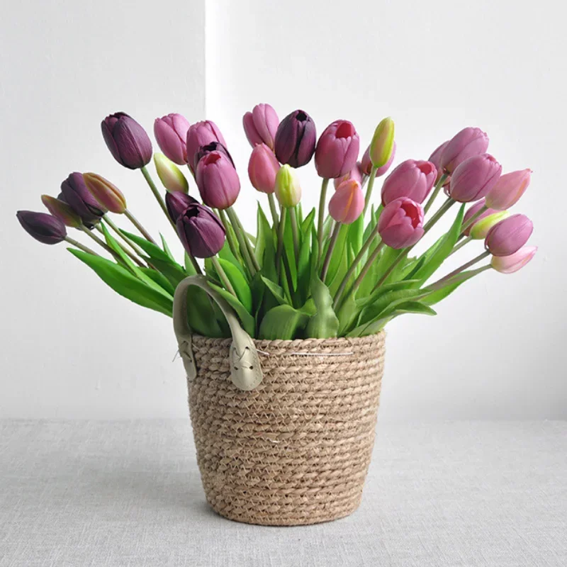 Home Decor Tulip - 5 teste tulipano artificiale tattile gomma