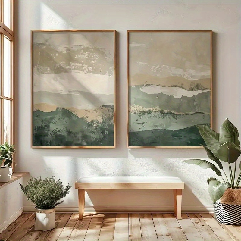 Home Decor Japandi - Set di 2 Stampe su Tela