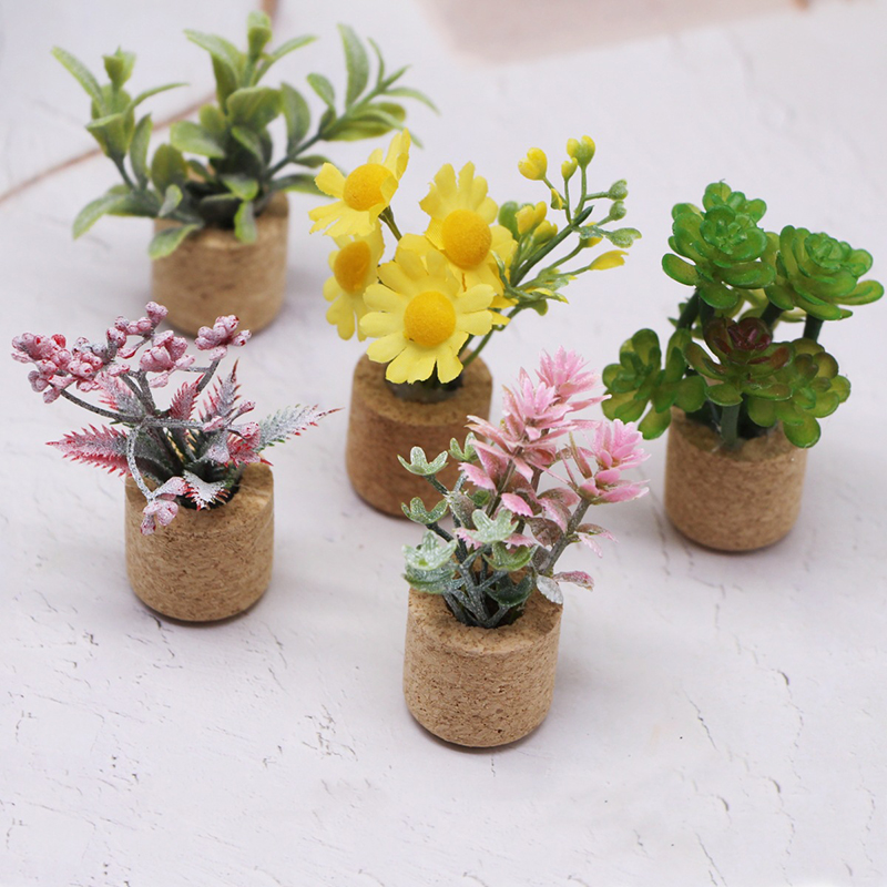 Home Decor Flowers - Modellino di Pianta in Vaso 1:12