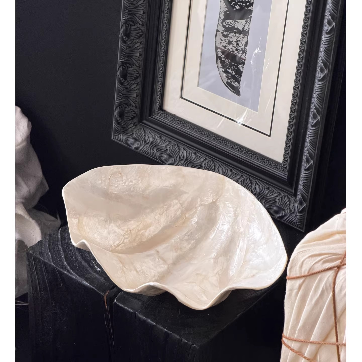 Ceramic Trinket Dish - Vassoio a Forma di Conchiglia, Contenitore