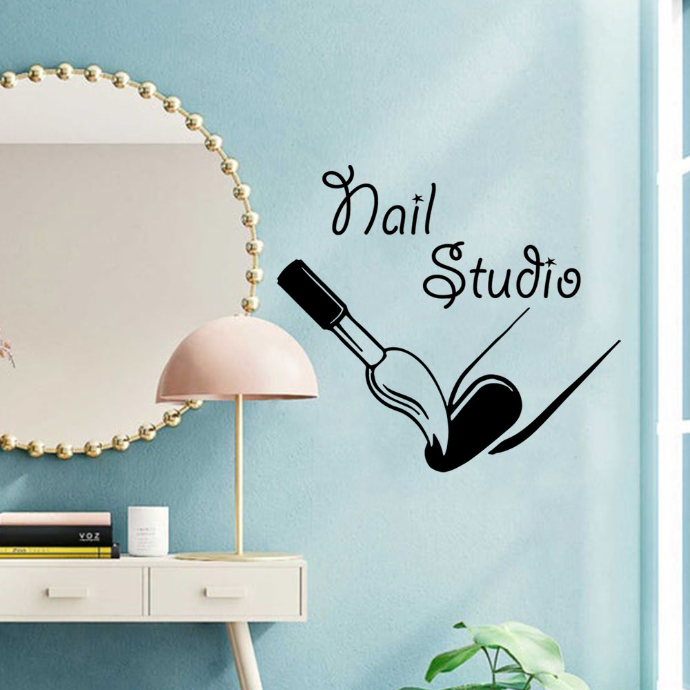 Home Decor Wall Stickers - 1PC Adesivi murali creativi per manicure