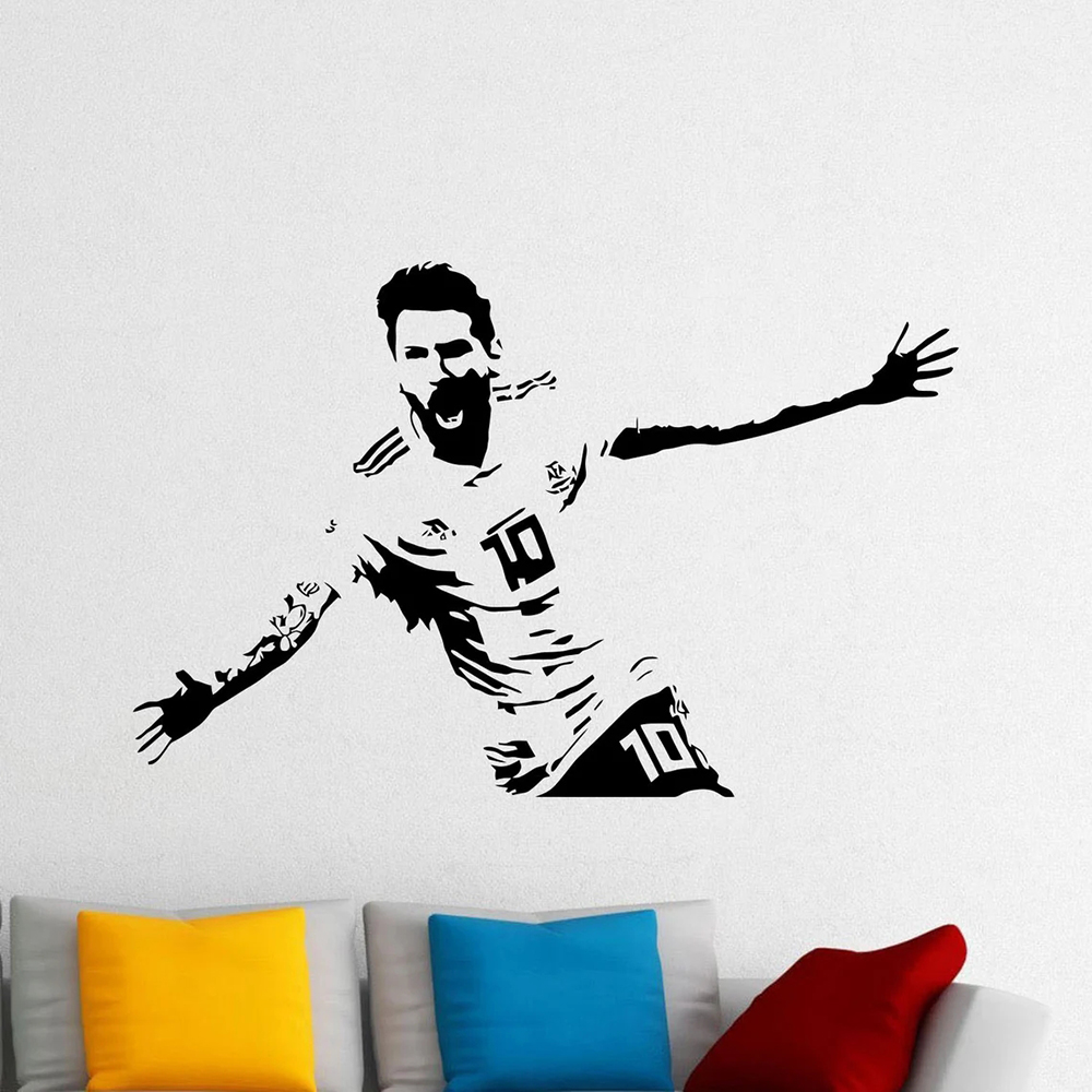 Home Decor Indonesia - Messi adesivo da parete adesivo in