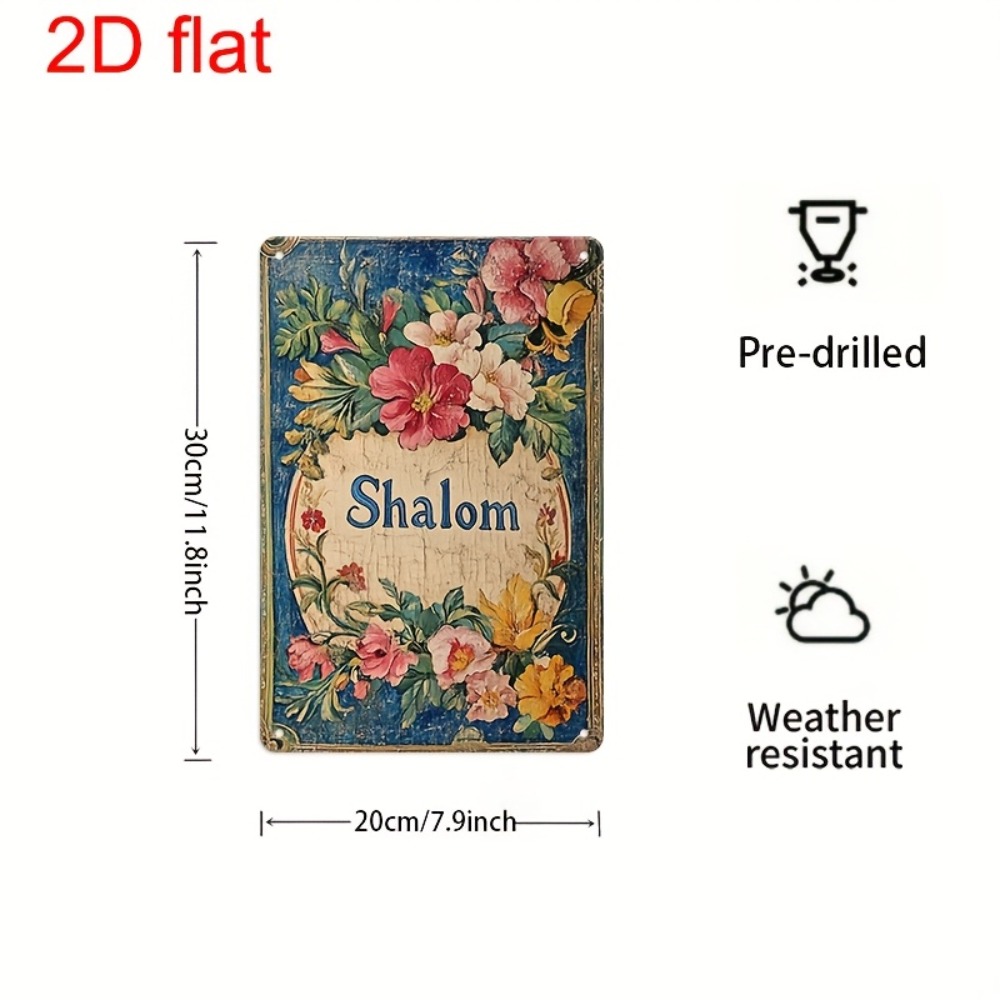 Home Decor Vintage - CIFBUY Decorazione da parete in alluminio