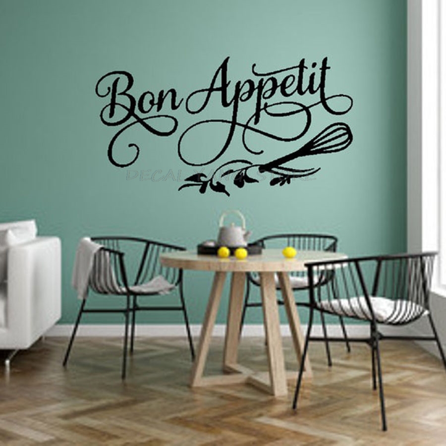 Home Decor Indonesia - Buon Appetito Cita Decalcomania Della Parete