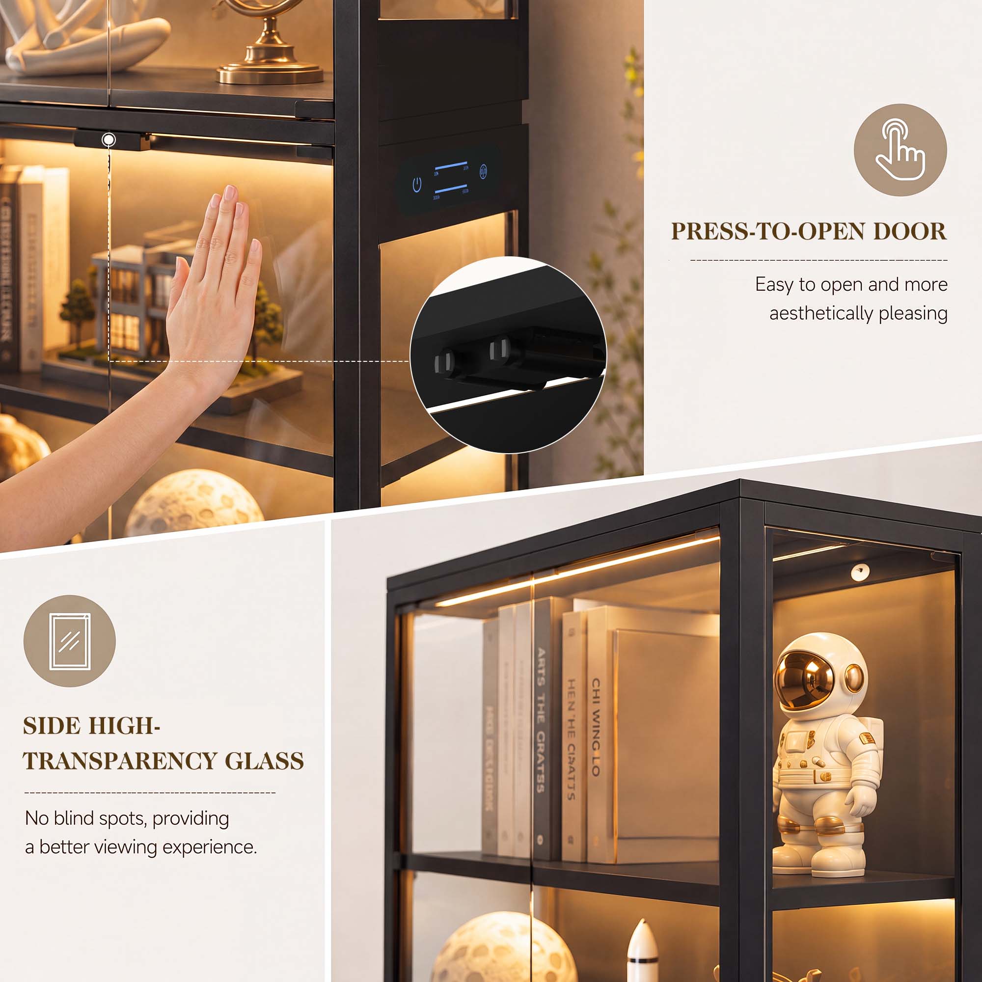TCGBKAF Vetrina a 5 Ripiani co - Home Decor Lighting recensione e prezzo