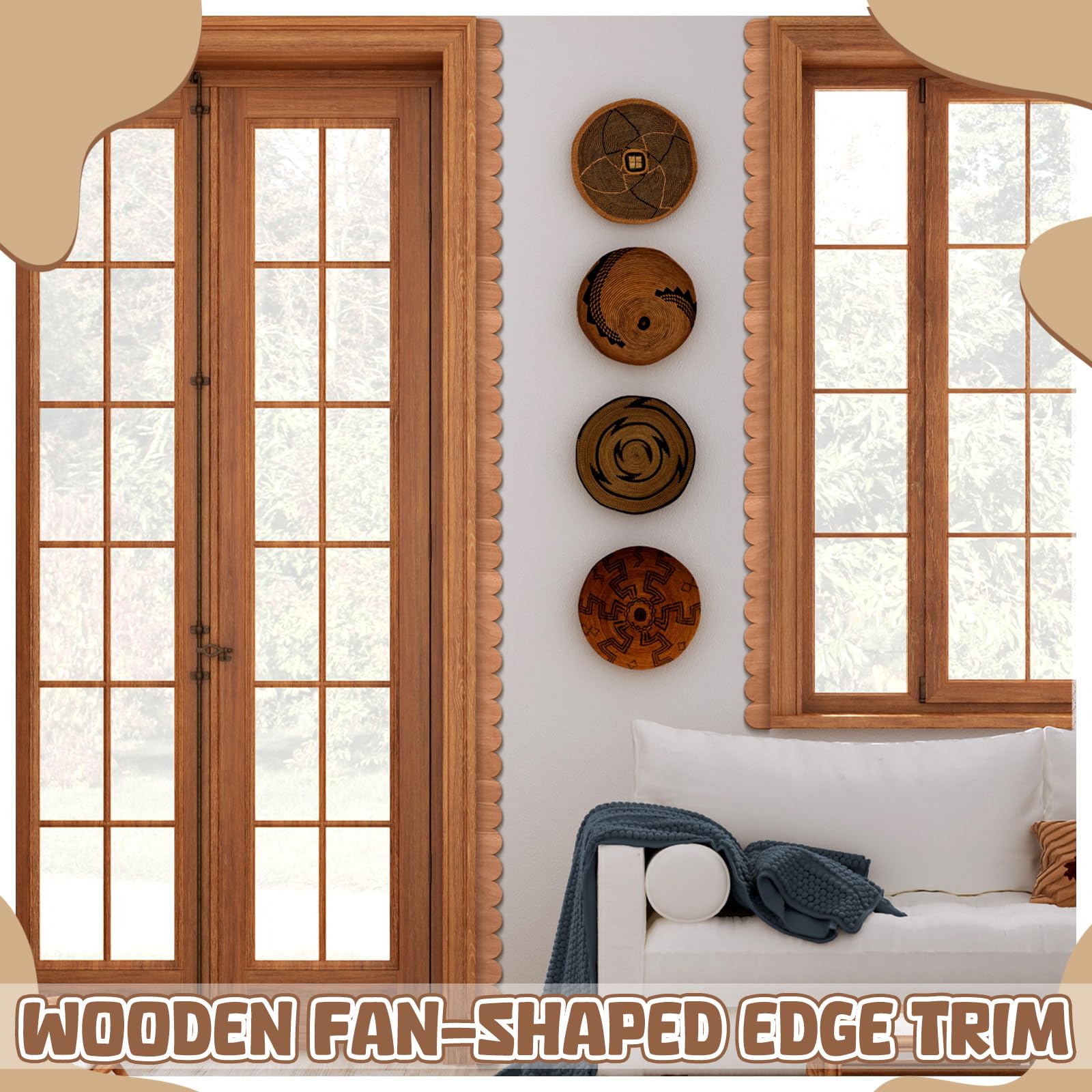 12 pezzi di cornice in legno o - Home Decor Wall Molding recensione e prezzo