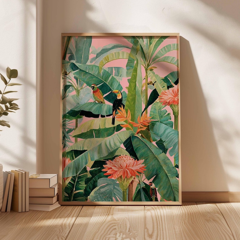 1 poster in tela tropicale ret - Home Decor Youtube recensione e prezzo