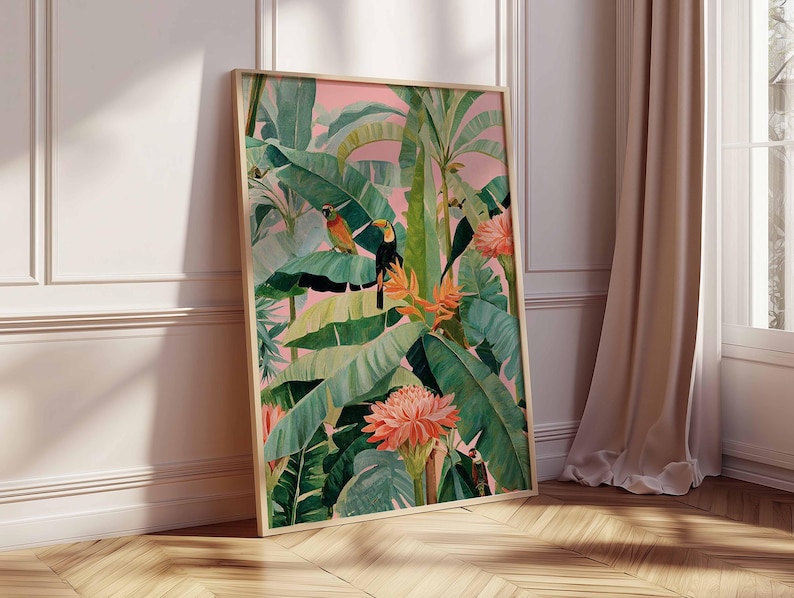 1 poster in tela tropicale ret - Home Decor Youtube recensione e prezzo