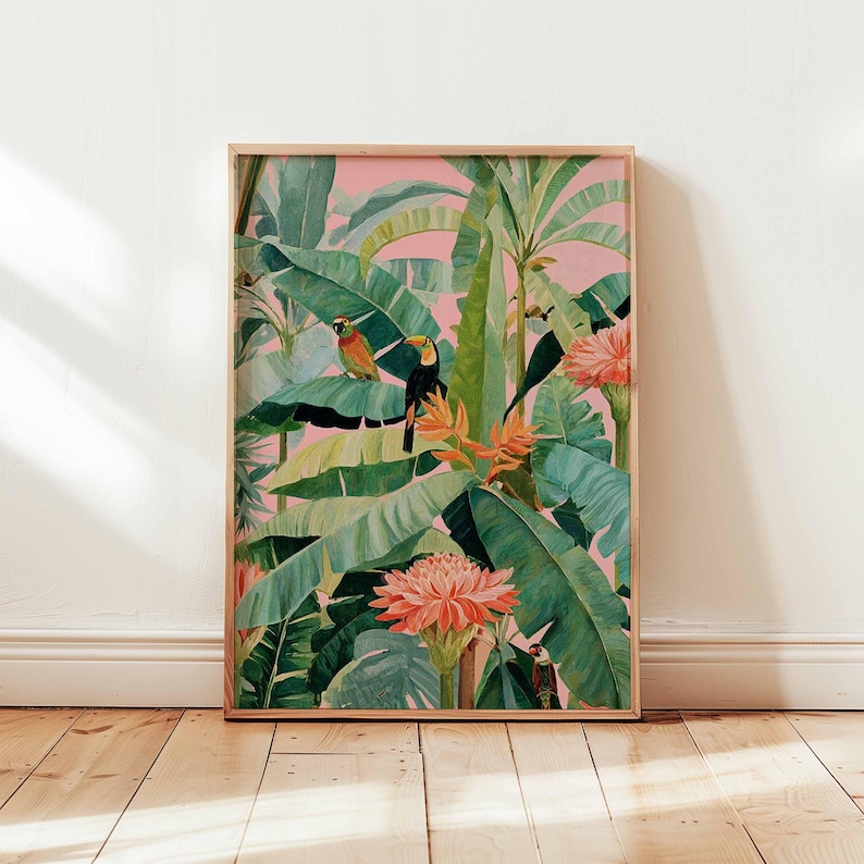1 poster in tela tropicale ret - Home Decor Youtube recensione e prezzo