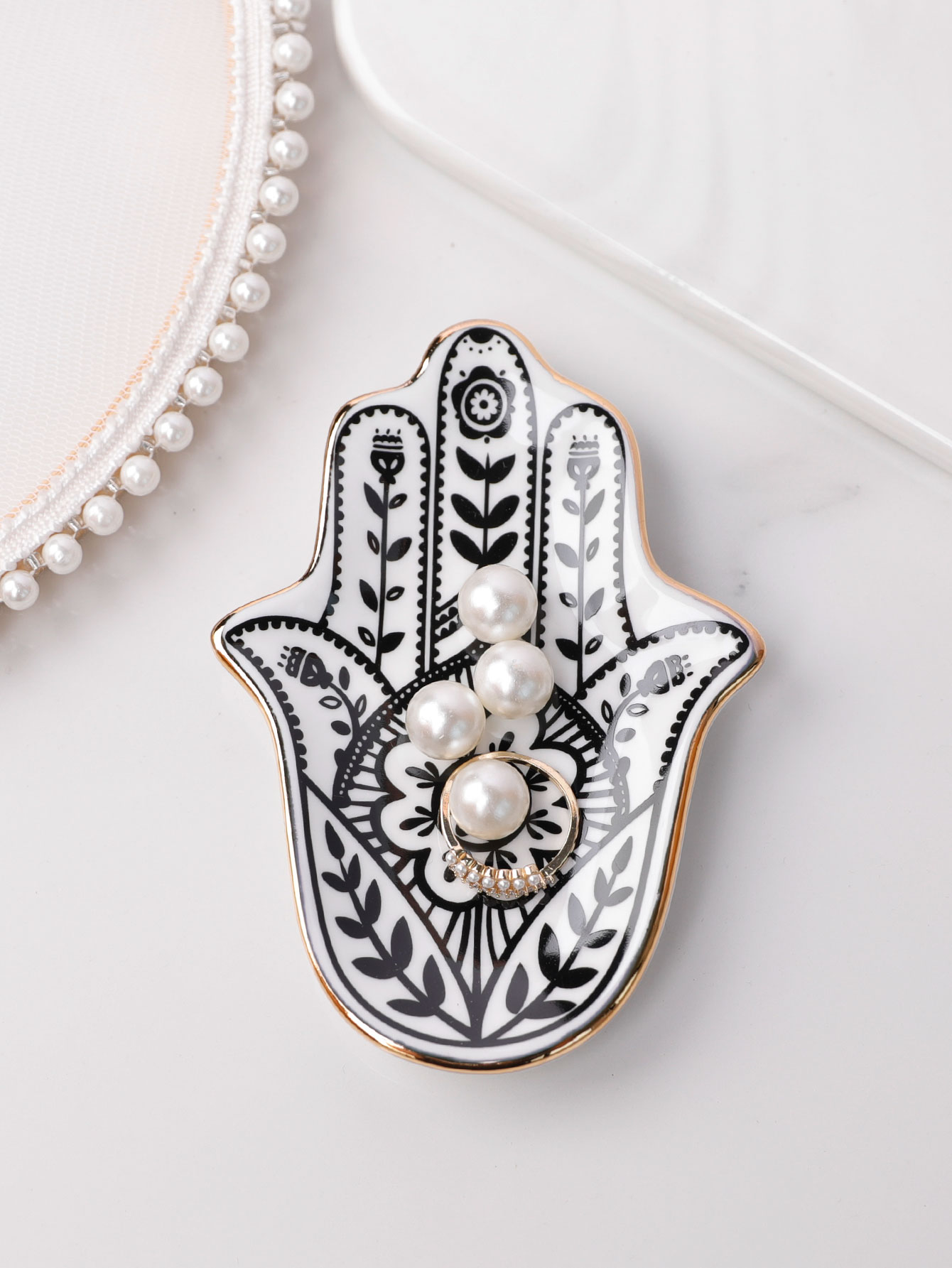 Piatto per gingilli a mano in  - Ceramic Trinket Dish recensione e prezzo