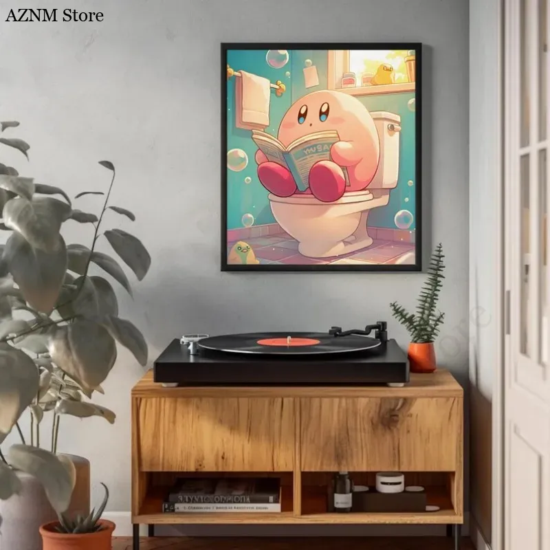 Divertente bagno cartone anima - Watercolor Poster Print recensione e prezzo