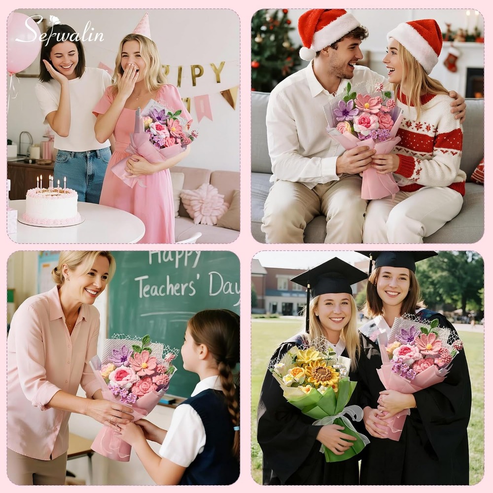 Bouquet di Fiori all'Uncinetto - Home Decor Tulip recensione e prezzo