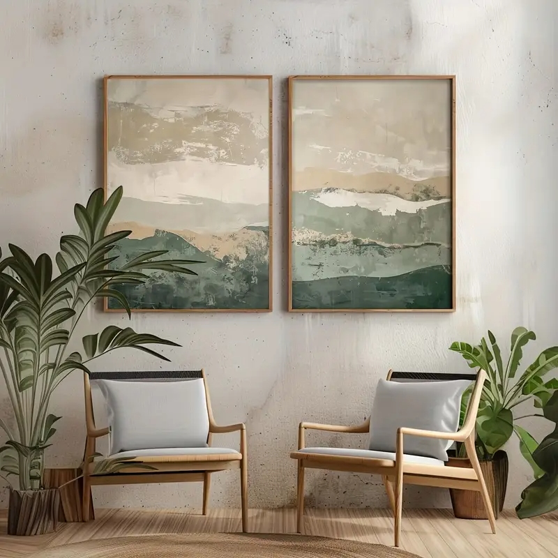 Set di 2 Stampe su Tela in Sti - Home Decor Japandi recensione e prezzo