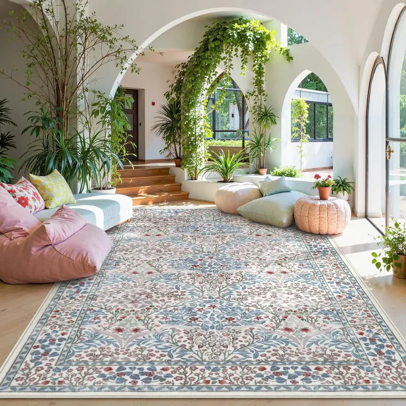 Tappeto rosa per soggiorno, ta - Home Decor Flowers recensione e prezzo
