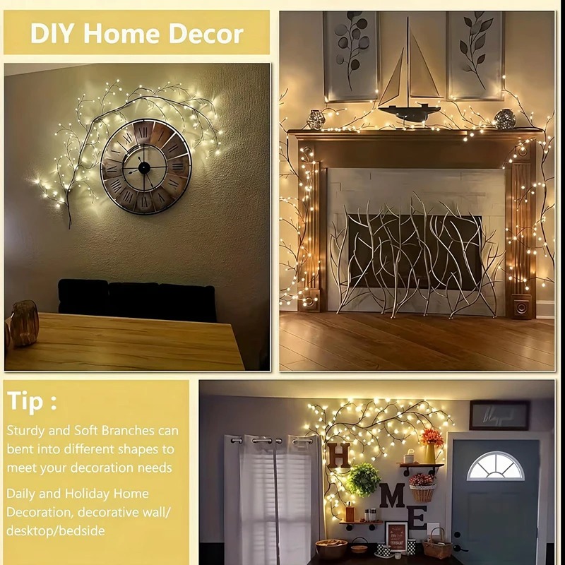Lampada a Rami di Salice Multi - Home Decor Flowers recensione e prezzo