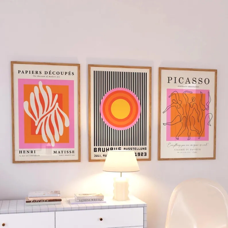 3 pezzi di stampe moderne su t - Home Decor Nepal recensione e prezzo