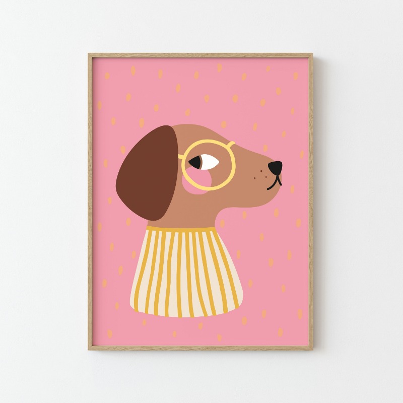 Poster Illustrativo con Animal - Watercolor Poster Print recensione e prezzo