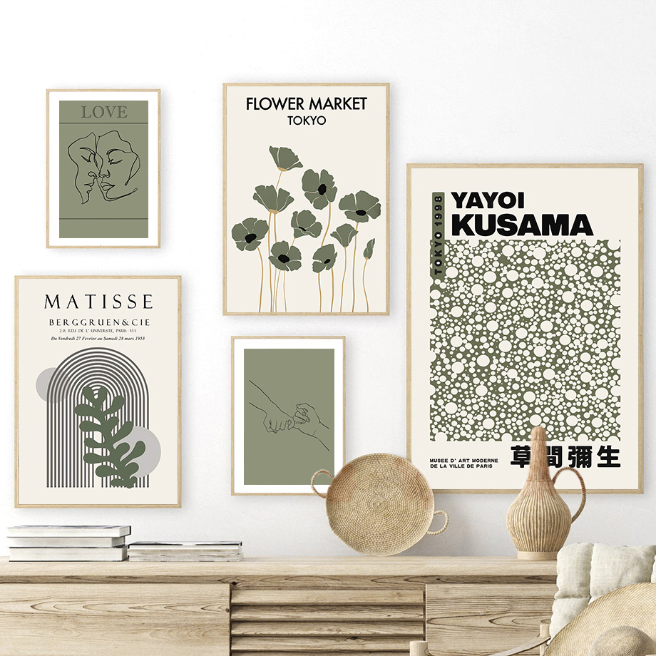 Sage Green Yayoi Kusama Matiss - Home Decor Japandi recensione e prezzo