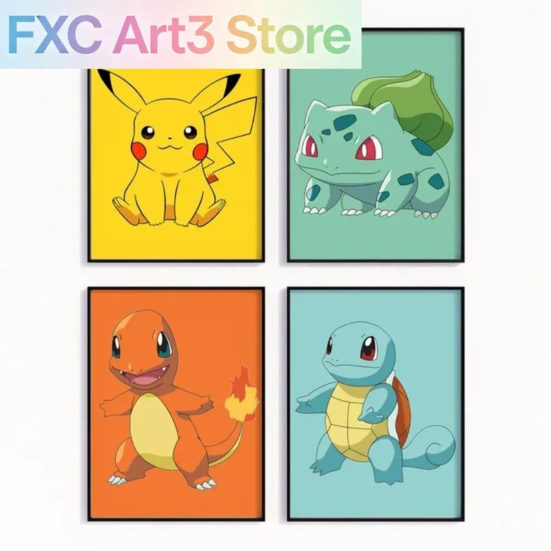 Poster Anime Senza Cornice Pok - Watercolor Poster Print recensione e prezzo