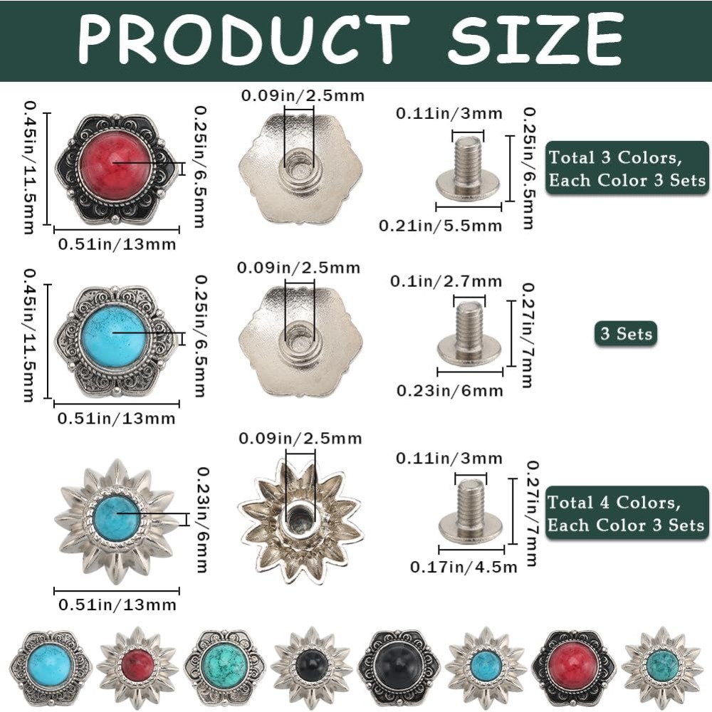 24 Set 8 Stili Bottoni posteri - Home Decor Flowers recensione e prezzo