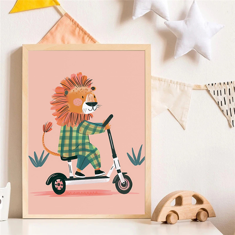 Cane Aereo Leone in Auto Anima - Watercolor Poster Print recensione e prezzo