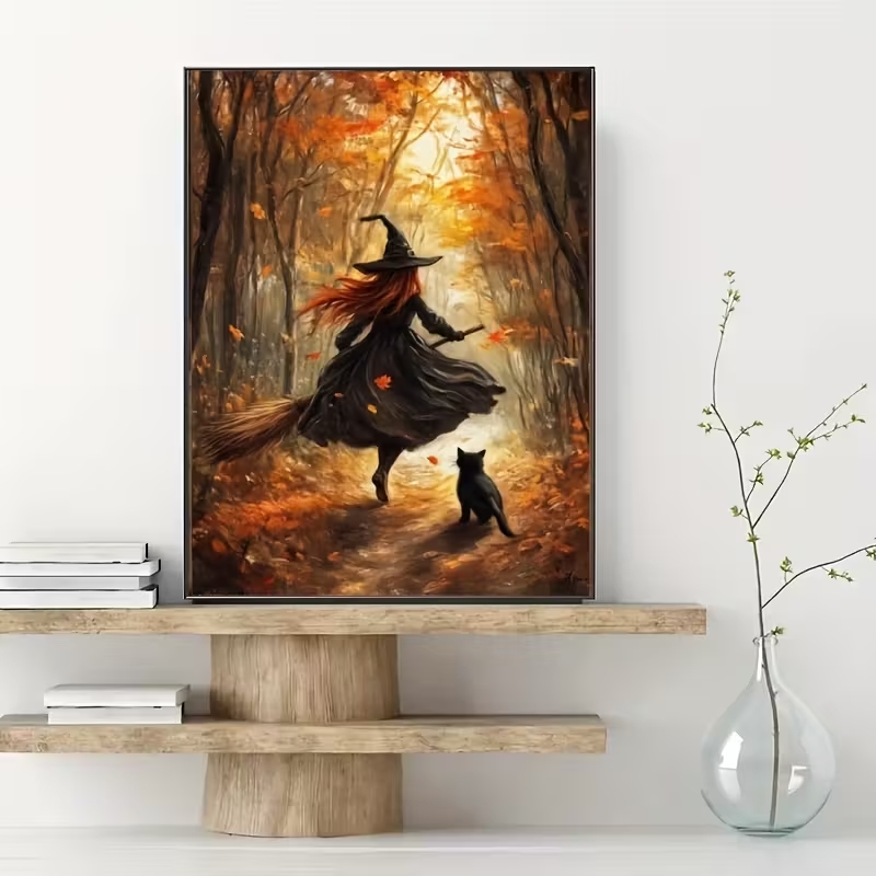 Stampa su Tela Retrò di Strega - Home Decor Quirky recensione e prezzo