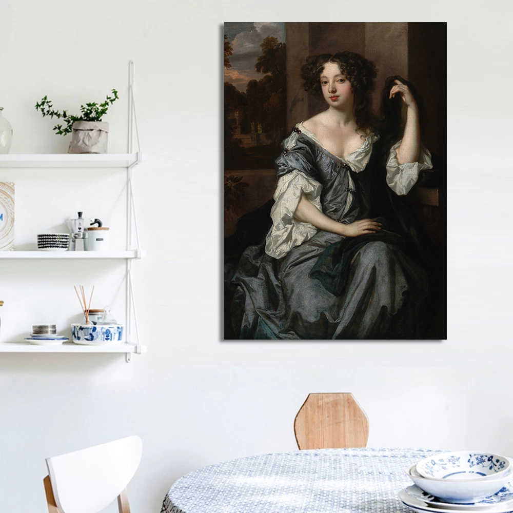 Poster di Ritratto Femminile R - Watercolor Poster Print recensione e prezzo