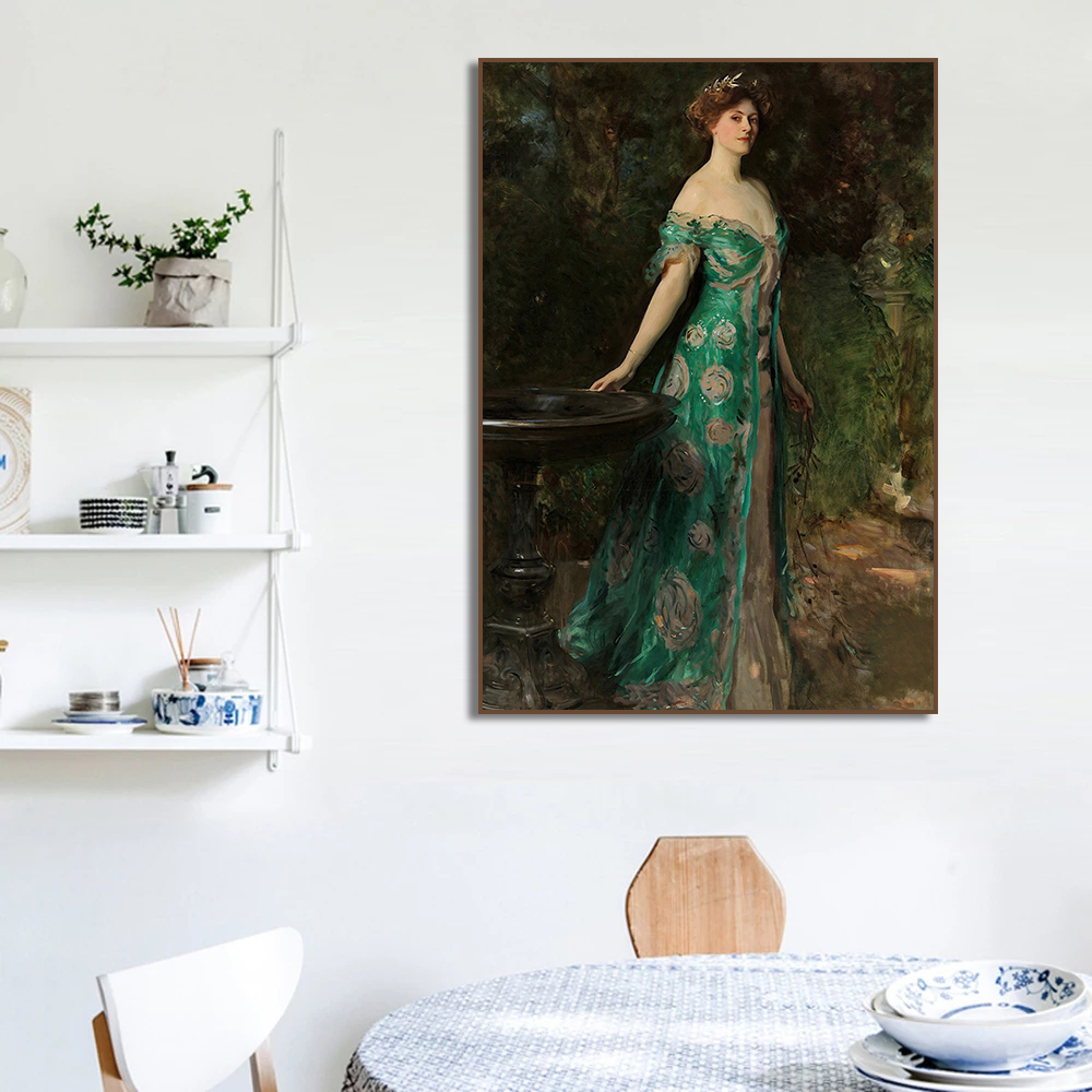 Poster di Ritratto Femminile R - Watercolor Poster Print recensione e prezzo