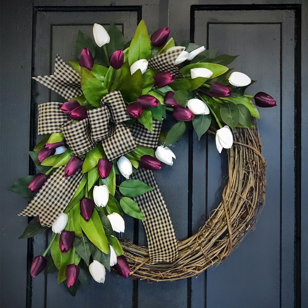 Ghirlanda di tulipani artifici - Home Decor Tulip recensione e prezzo