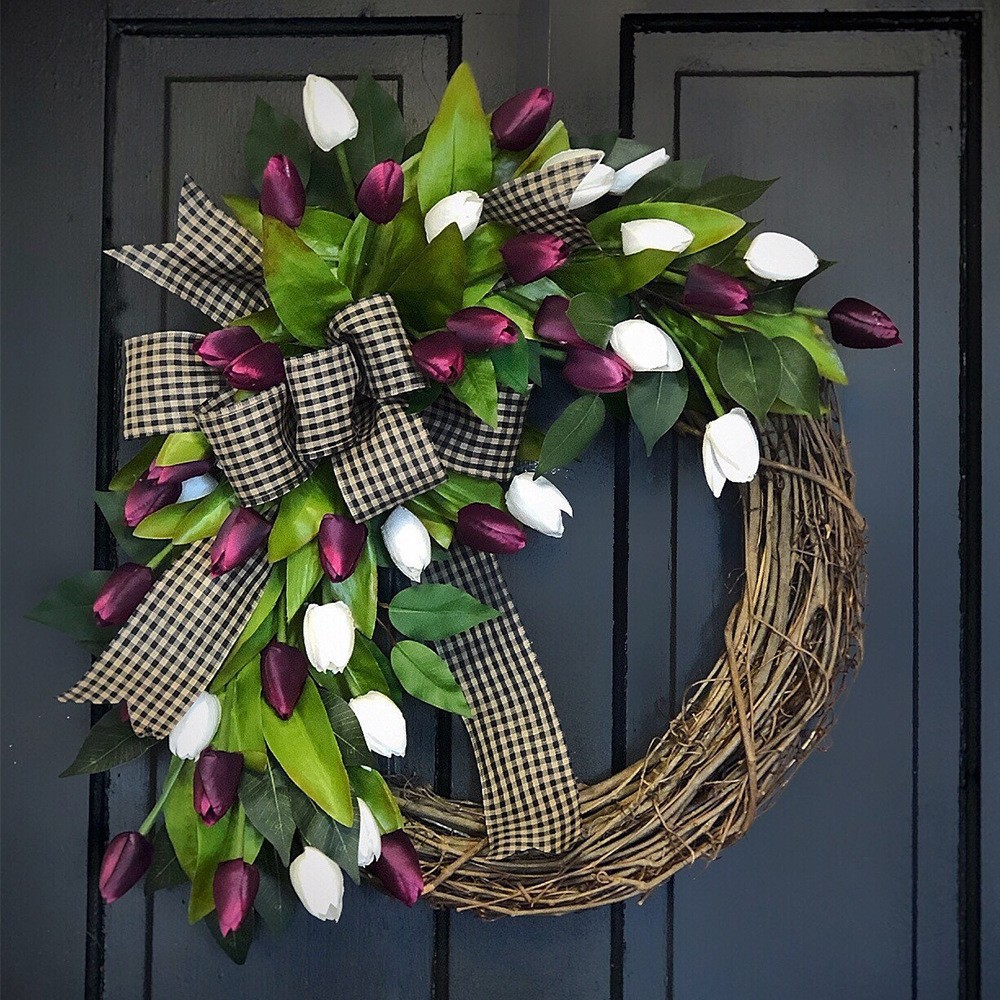 Ghirlanda di tulipani artifici - Home Decor Tulip recensione e prezzo