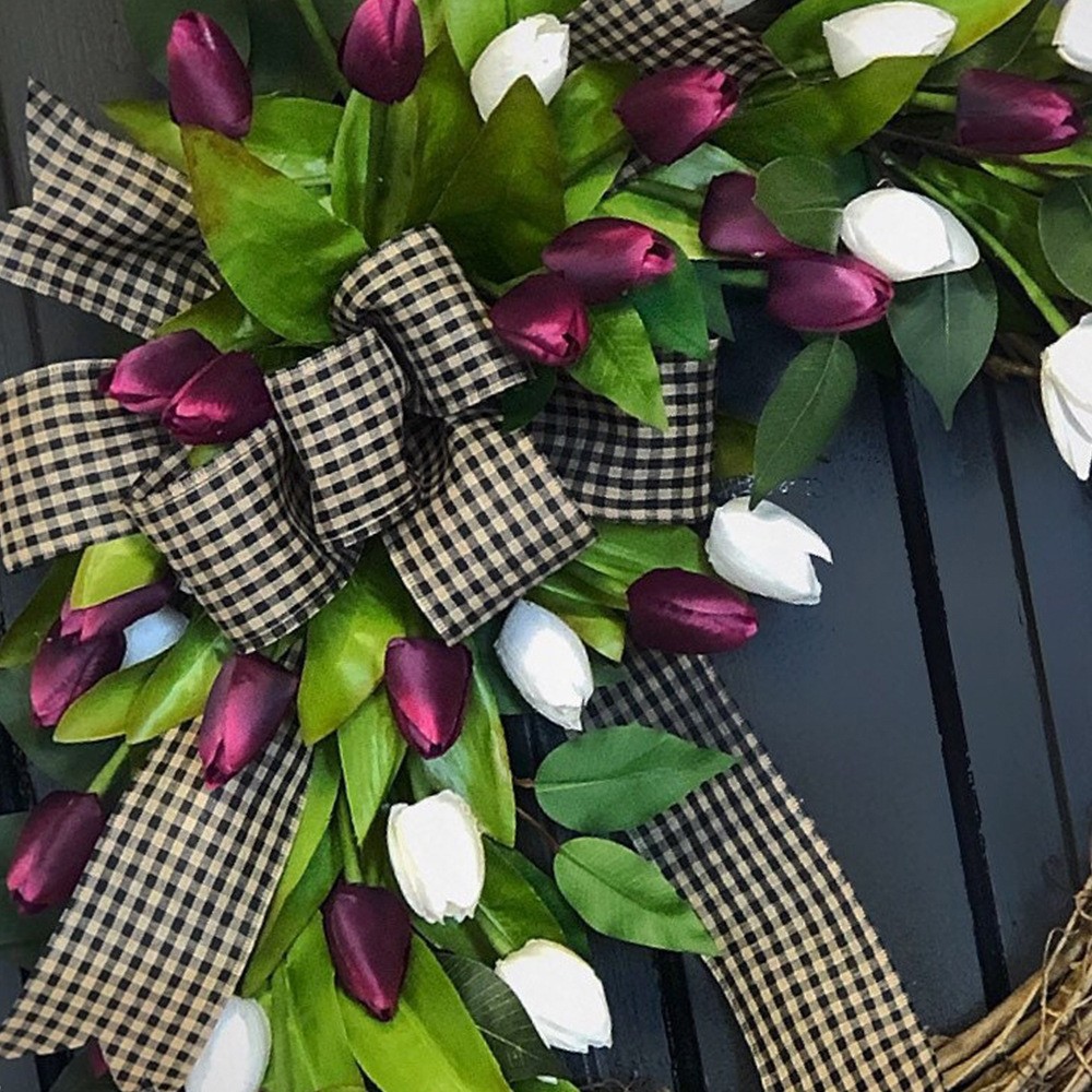 Ghirlanda di tulipani artifici - Home Decor Tulip recensione e prezzo