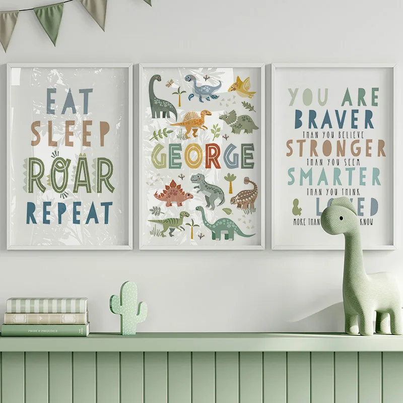Quadri su tela con dinosauri d - Home Decor Japandi recensione e prezzo