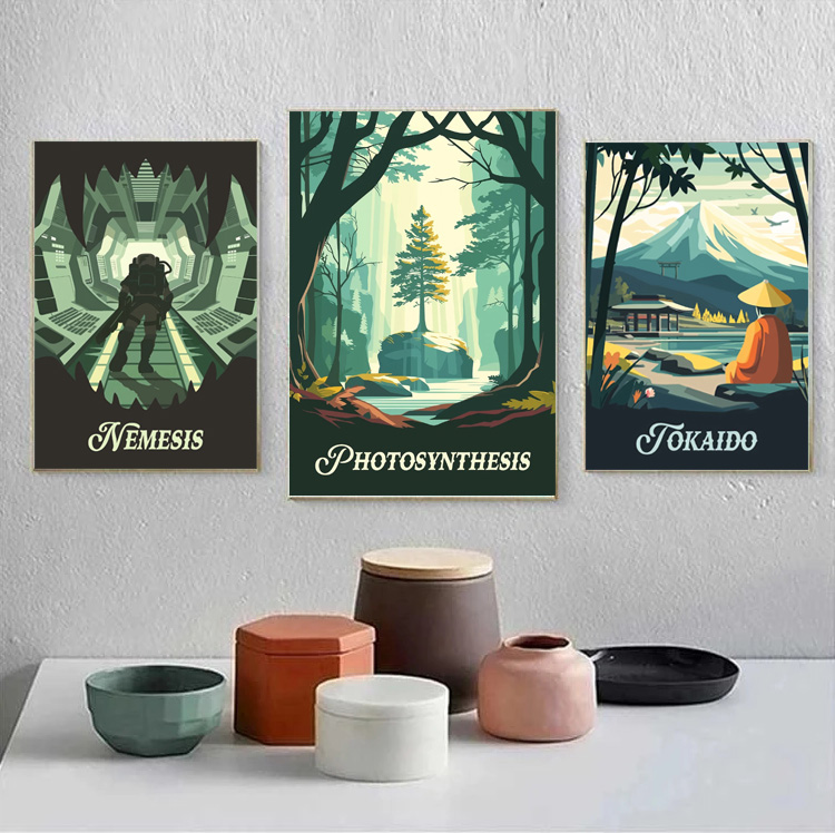 Cartoon Abstract Game Scene Pa - Watercolor Poster Print recensione e prezzo
