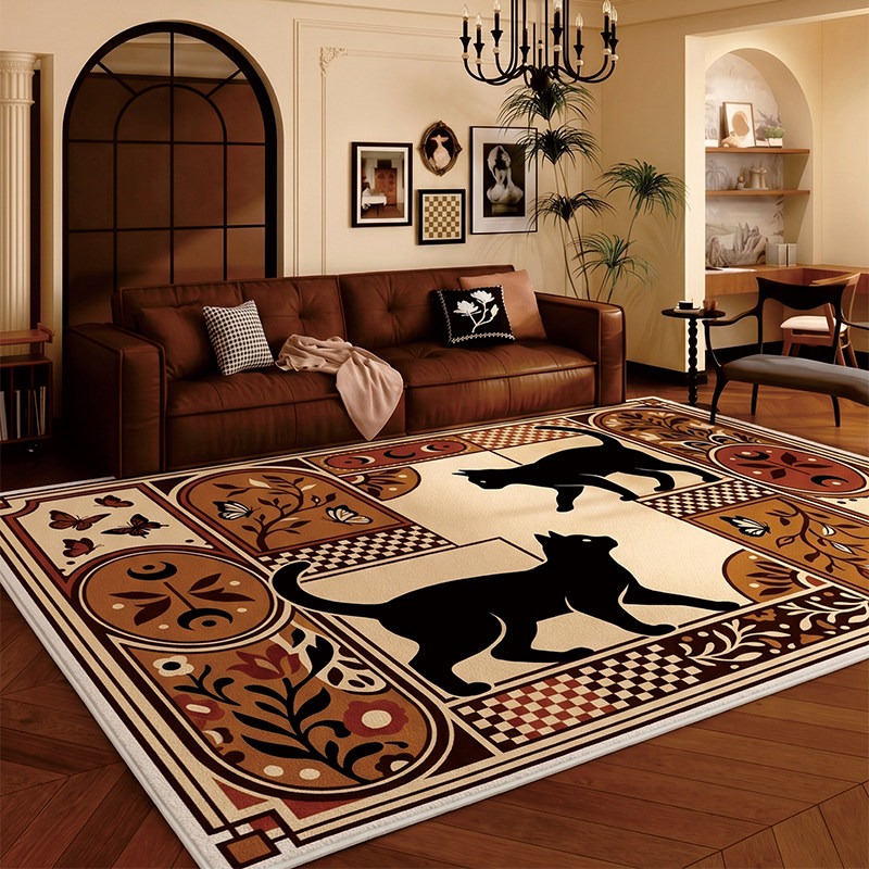 Tappeto a scacchiera con gatto - Home Decor Ig recensione e prezzo