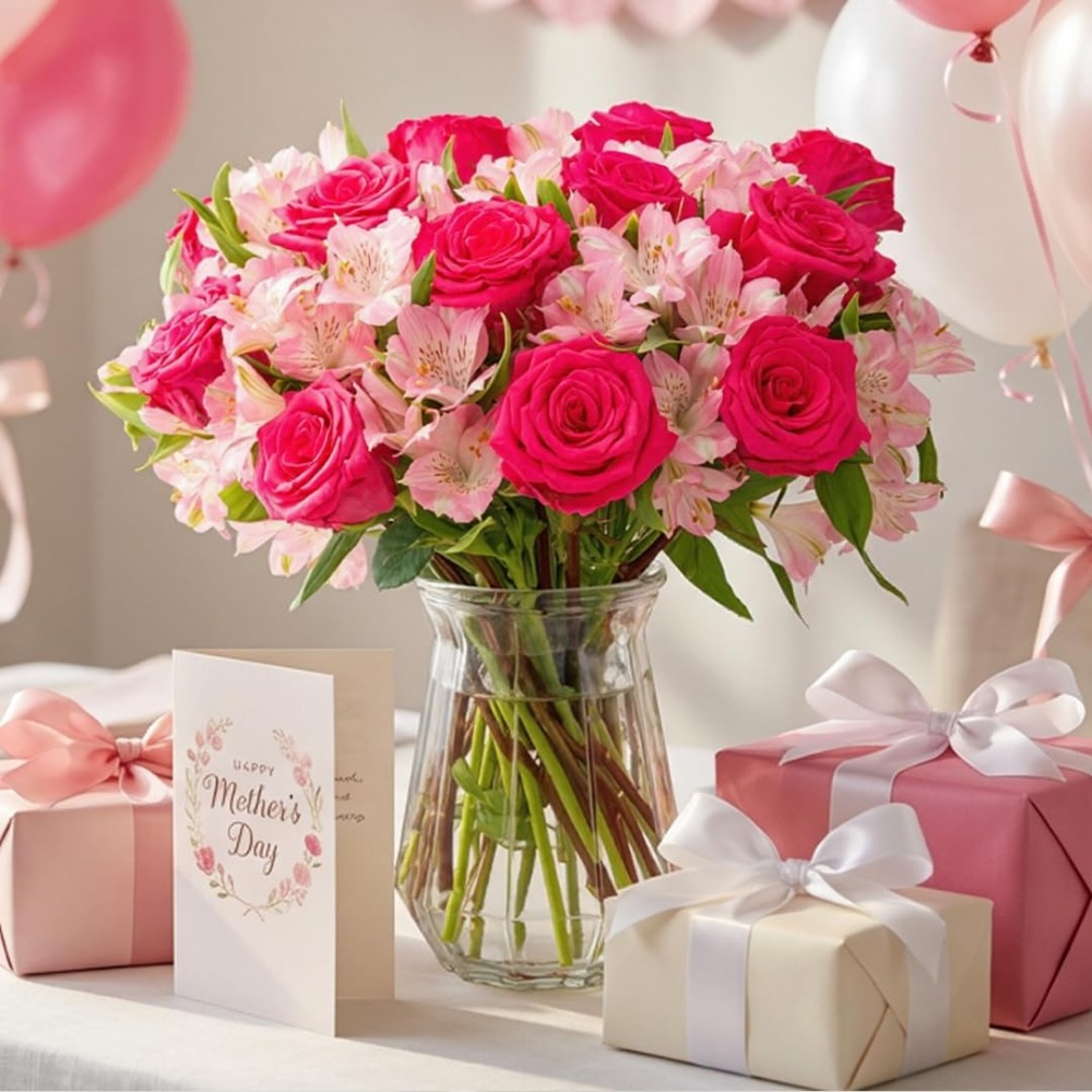 Elegante Composizione di Rose  - Home Decor Tulip recensione e prezzo