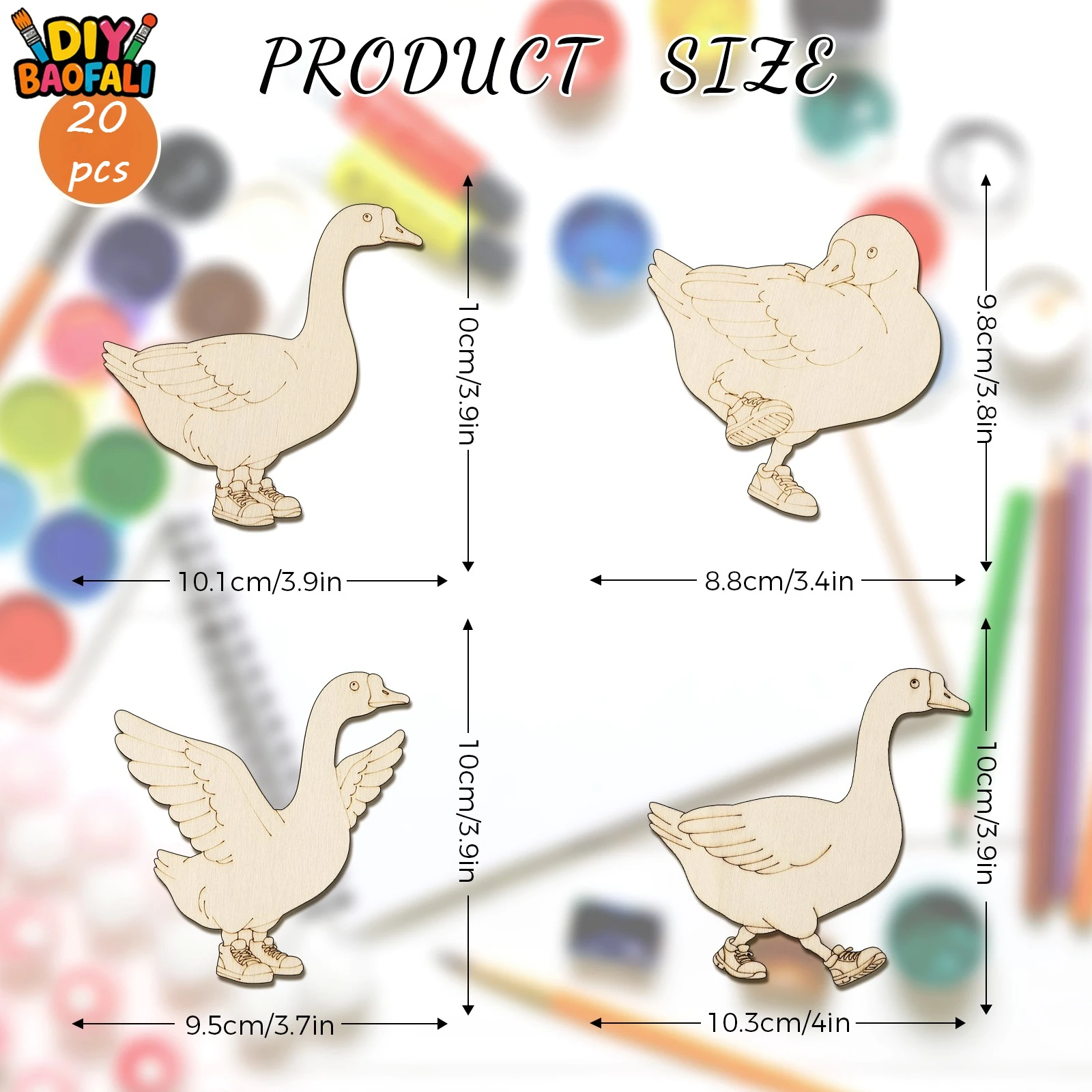 Set di 20 Pezzi in Legno Non F - Home Decor Painting recensione e prezzo