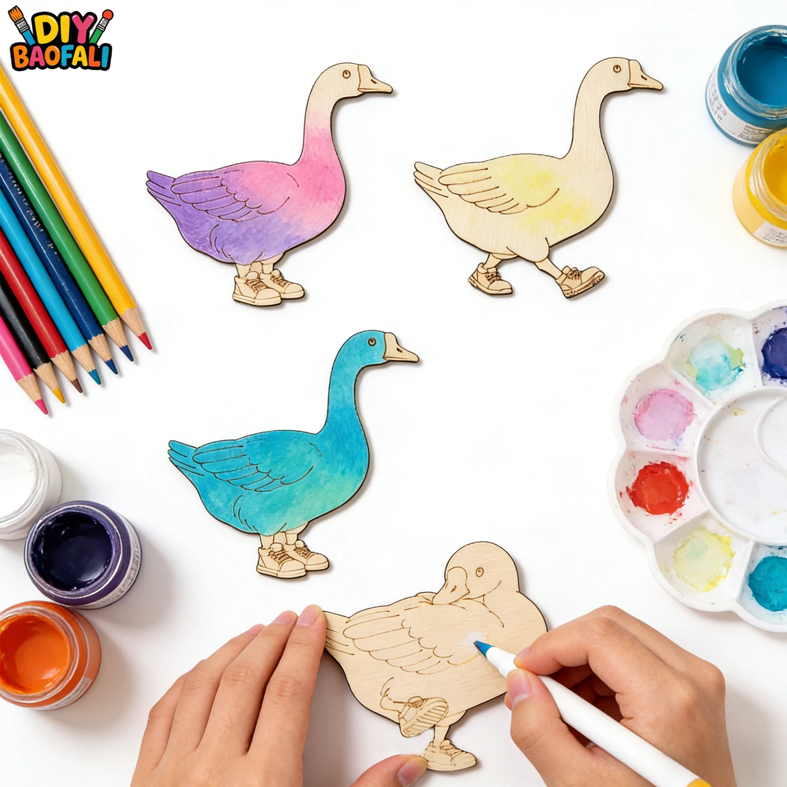 Set di 20 Pezzi in Legno Non F - Home Decor Painting recensione e prezzo